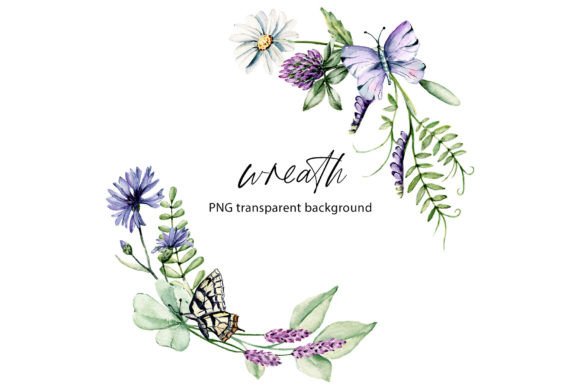 Watercolor Flower Wreath Frame, Png: Illustrations Review