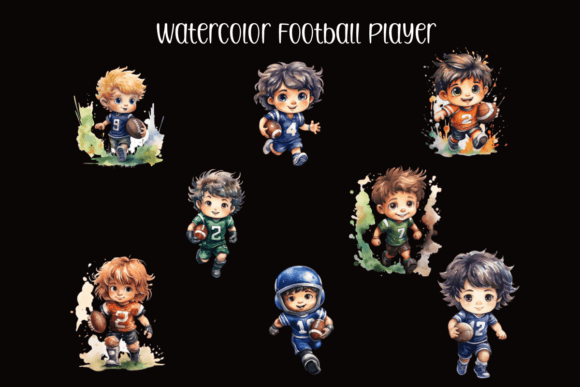 Watercolor Football Player: An Embroidery Review