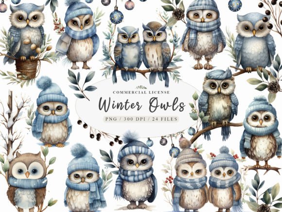 Watercolor Owl Clipart: A Winter Embroidery Review