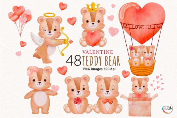 Watercolor Valentine Bear: Illustrations for Brand Campaigns